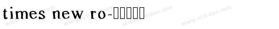times new ro字体转换